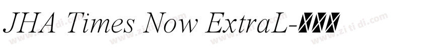 JHA Times Now ExtraL字体转换